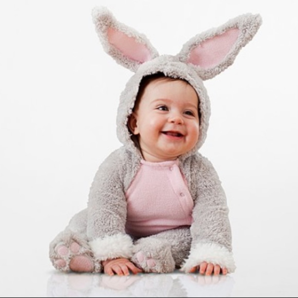 NWT POTTERY BARN KIDS Bunny 🐰 Costume Onesie Easter Baby Holiday non gender